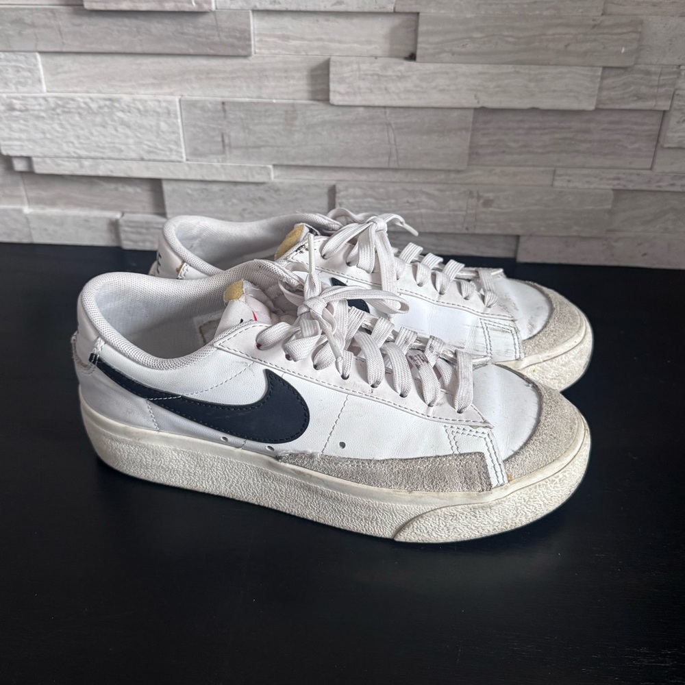 Nike low top platform blazers